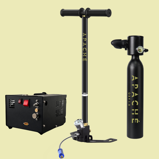 Apaché Oxy + Hand Pump+ Air Compressor (Elite Pack)